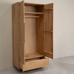 Armoire 2 portes en bois massif Suède - VESKOR