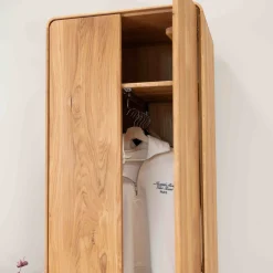 Armoire 2 portes en bois massif de chêne Genève - NordicStory