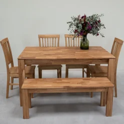 Banc en bois massif de chêne Mauritz 4 - NordicStory
