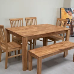 Banc en bois massif de chêne Mauritz 4 - NordicStory