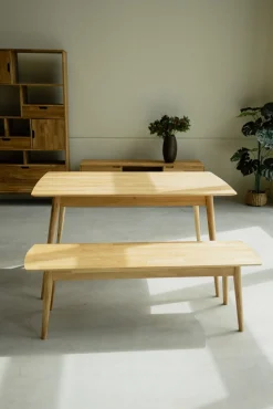 Banc en bois massif de chêne Escandi – NordicStory