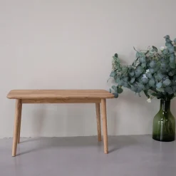 Banc ou table basse en bois massif de chêne Malmo - VESKOR