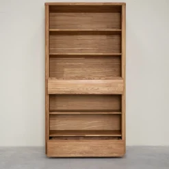 Bibliothèque en bois massif de chêne Elsa 2 - NordicStory
