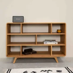 Bibliothèque en bois massif de chêne Genève 1 - NordicStory