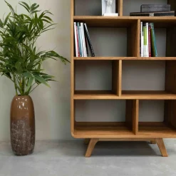 Bibliothèque en bois massif de chêne Genève 2 - NordicStory