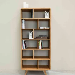 Bibliothèque en bois massif de chêne Genève 2 - NordicStory
