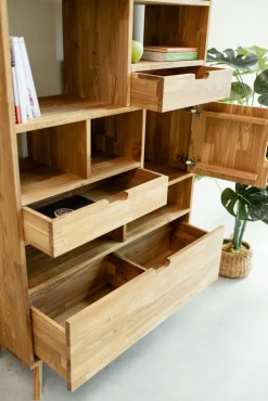 Bibliothèque en bois massif de chêne Escandi 3 - NordicStory