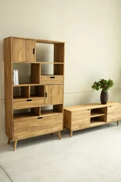 Bibliothèque en bois massif de chêne Escandi 3 - NordicStory