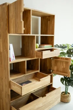 Bibliothèque en bois massif de chêne Escandi 3 - NordicStory