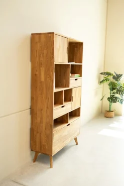 Bibliothèque en bois massif de chêne Escandi 3 - NordicStory