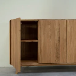 Buffet 3 portes en bois massif de chêne Genève 2 - NordicStory