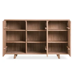 Buffet commode 3 portes en bois massif Suède 3 – VESKOR