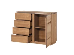 Buffet commode en bois de chêne Monténégro 44 - LoftStory