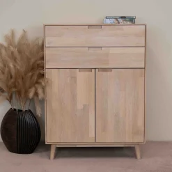 Buffet commode en bois massif de chêne Escandi 2 - NordicStory
