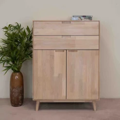 Buffet commode en bois massif de chêne Escandi 2 - NordicStory