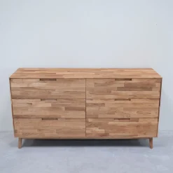 Buffet commode en bois massif de chêne Escandi 4 - NordicStory