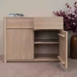 Buffet commode en bois massif de chêne Elsa 2 - NordicStory