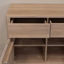 Buffet commode en bois massif de chêne Elsa 2 - NordicStory