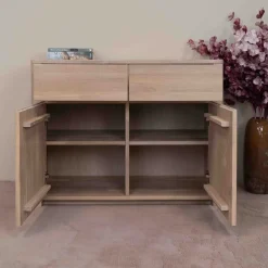 Buffet commode en bois massif de chêne Elsa 2 - NordicStory
