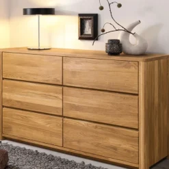Buffet commode en bois massif de chêne Elsa 6 - NordicStory