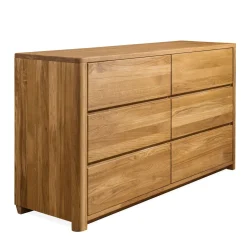 Buffet commode en bois massif de chêne Elsa 6 - NordicStory