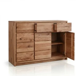 Buffet commode en bois massif de chêne Oregon 3.3 - NordicStory
