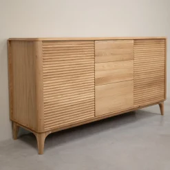 Buffet commode en bois massif de chêne Oxford 3.2.3 - NordicStory