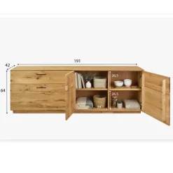 Buffet en bois massif de chêne Arvik 1 - NordicStory