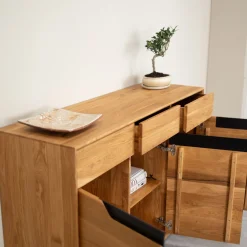Buffet en bois massif de chêne Bremen 2 - NordicStory