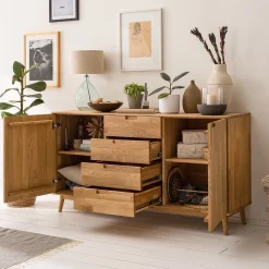 Buffet en bois massif de chêne Escandi 3 - NordicStory