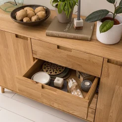 Buffet en bois massif de chêne Escandi 3 - NordicStory