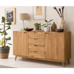 Buffet en bois massif de chêne Escandi 3 - NordicStory
