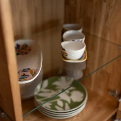 Buffet vitrine en bois massif de chêne Escandi 3 - NordicStory