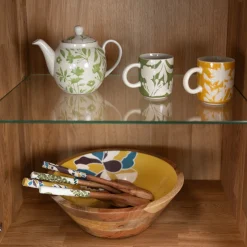 Buffet vitrine en bois massif de chêne Escandi 3 - NordicStory
