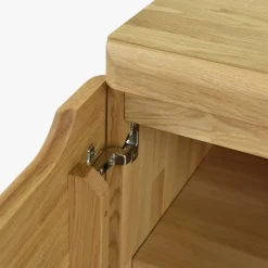 Buffet vitrine en bois massif de chêne Milan 1 - NordicStory