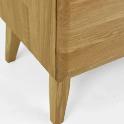 Buffet vitrine en bois massif de chêne Milan 3 - NordicStory