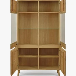 Buffet vitrine en bois massif de chêne Milan 2 - NordicStory