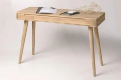 Bureau console en bois massif de chêne Escandi - NordicStory