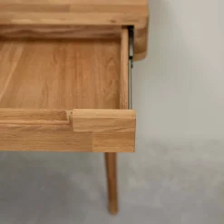 Bureau console en bois massif de chêne Escandi - NordicStory
