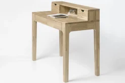 Bureau console en bois massif de chêne Axel II – NordicStory