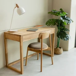 Bureau console en bois massif de chêne Danemark - NordicStory
