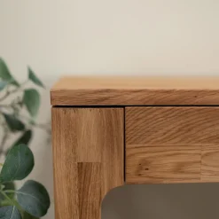Bureau console en bois massif de chêne Axel I - NordicStory