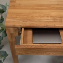 Bureau console en bois massif de chêne Axel I - NordicStory