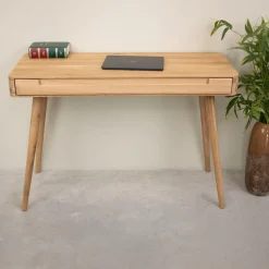 Bureau console en bois massif de chêne Escandi Atelier – NordicStory