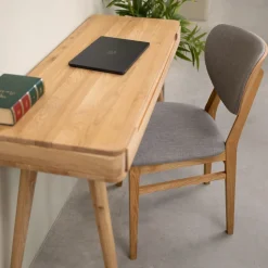 Bureau console en bois massif de chêne Escandi Atelier – NordicStory