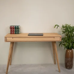 Bureau console en bois massif de chêne Escandi Atelier – NordicStory