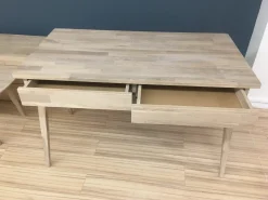 Bureau console en bois massif de chêne Berg - NordicStory