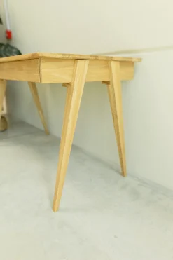 Bureau console en bois massif de chêne Berg - NordicStory
