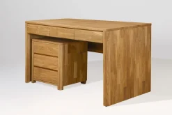 Bureau en bois massif de chêne Elsa - NordicStory