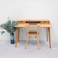 Bureau en bois massif de chêne Ana - NordicStory